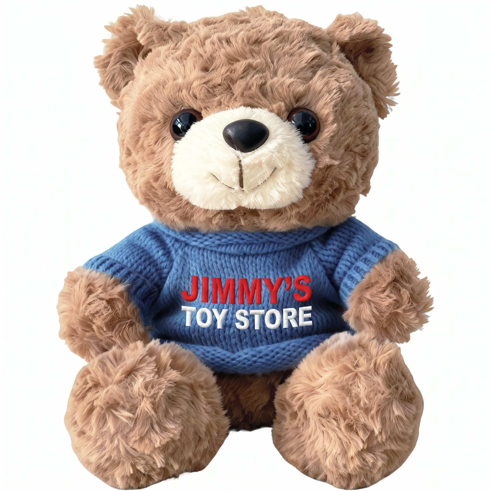 Jimmy’s Cosy Teddy Bear – Blue Jumper